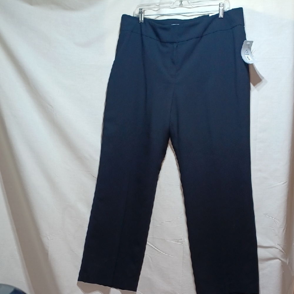 Kasper Separates Pants Lana Black Modern Fit Wide Leg 16P